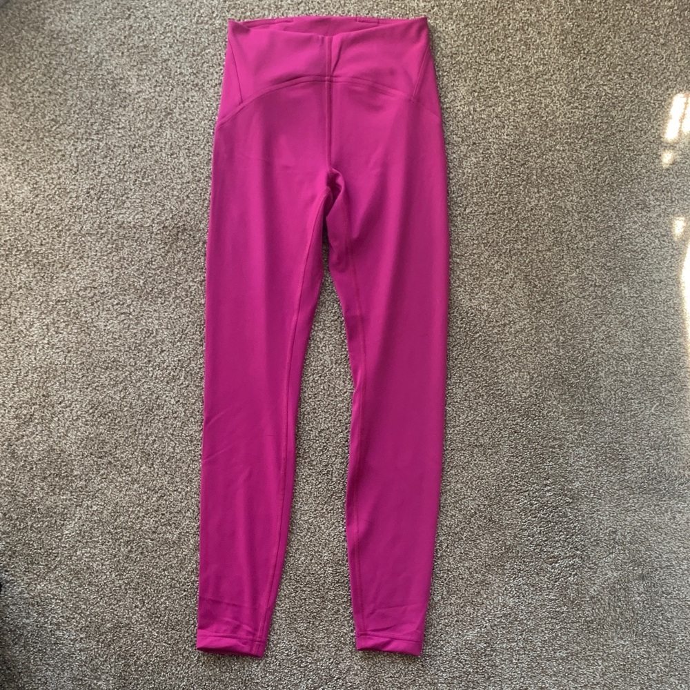 Lululemon Pink High-Waisted Yoga Pants